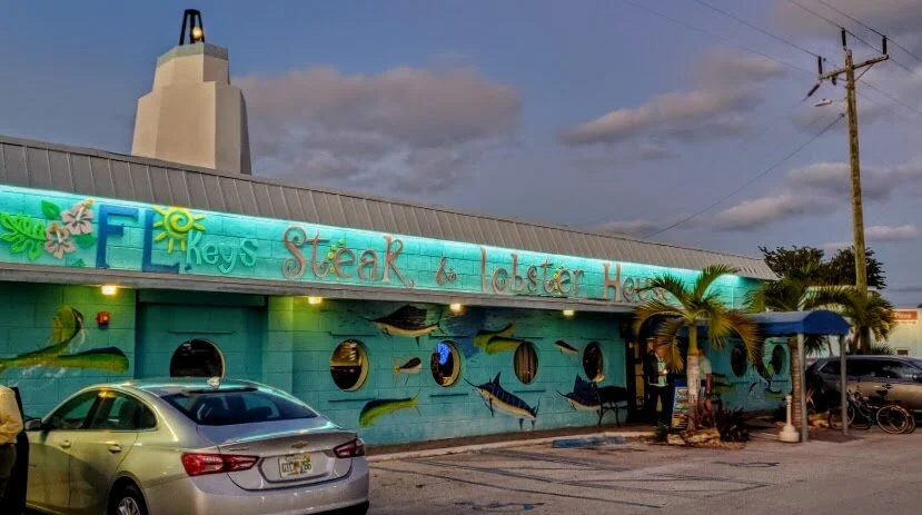 Premium steak and fresh lobster dishes at Florida Keys Steak House Marathon Florida Keys