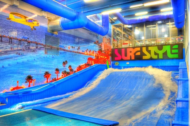 Indoor wave riding and surfing at Surfstyle FlowRider Marathon FL family entertainment